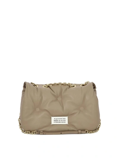 Maison Margiela Glam Slam Chain-link Shoulder Bag Dusty In Cream