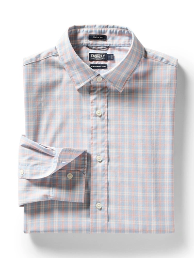 Faherty Movement&trade; Shirt Classic Fit In Blue Coral Plaid