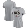 Nike San Francisco 49ers 2023 Nfc Champions Iconic  Women's Nfl T-shirt In Grey