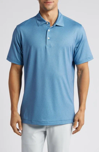 Peter Millar Men's Crown Sport Soriano Performance Jersey Polo In Cabana Blue