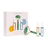 HERBIVORE BOTANICALS DE-PUFF + GLOW MINI JADE ROLLER TRIO