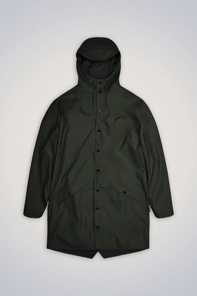 Rains - Long Jacket In Green