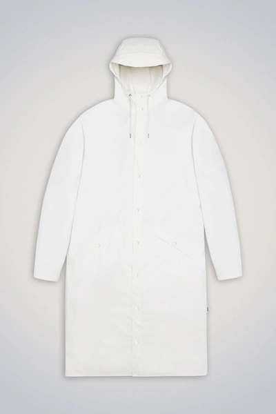 Rains Longer Jacket In White