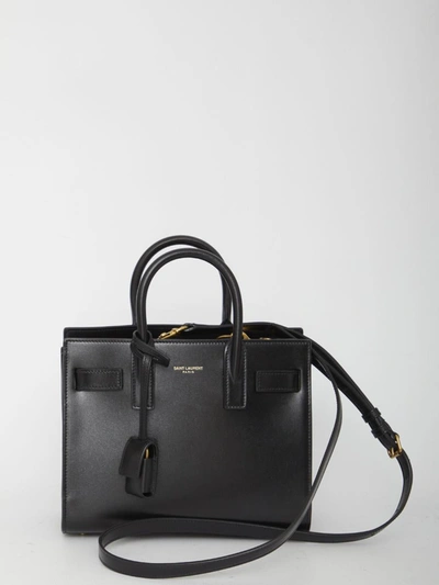 Saint Laurent Small Sac De Jour Bag In Black