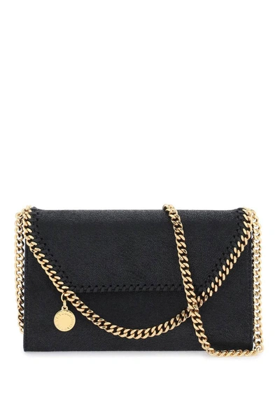 Stella Mccartney Shaggy Deer Mini Crossbody Bag In Black