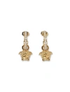 VERSACE VERSACE CRYSTAL LA MEDUSA HOOP EARRINGS