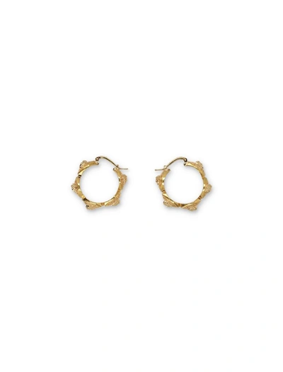 Versace Tribute Medusa Hoop Earrings In Gold