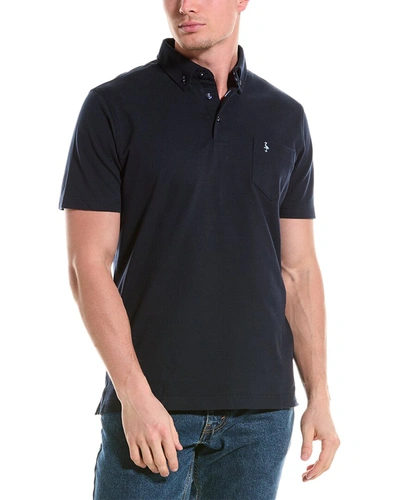 Tailorbyrd Pique Polo Shirt In Blue