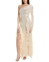 Cinq À Sept Angeline Gown In Beige