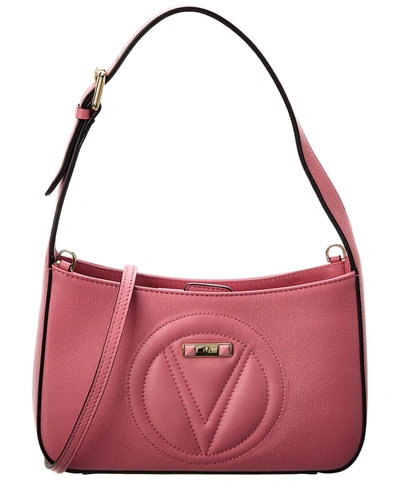 Valentino By Mario Valentino Kai Leather Crossbody In Pink