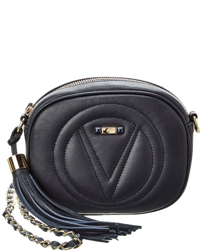 Valentino By Mario Valentino Nina Signature Leather Crossbody In Blue