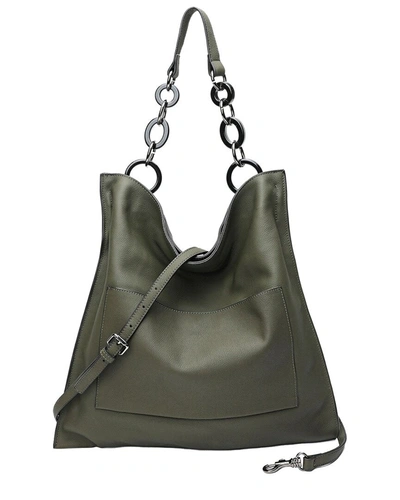 Tiffany & Fred Paris Leather Tote In Green