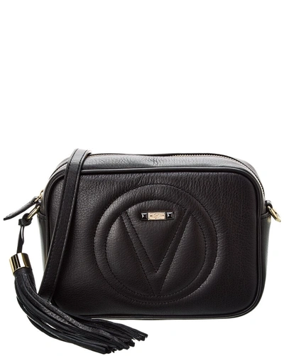 Valentino By Mario Valentino Lena Leather Shoulder Bag In Black