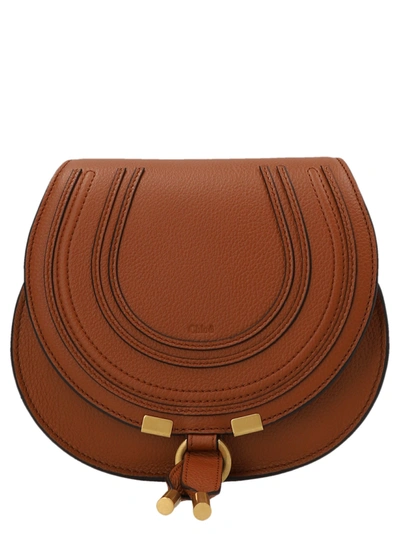 Chloé Marcie Crossbody Bag In Brown