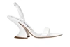 Casadei Elodie Tiffany Pvc Sandals In White