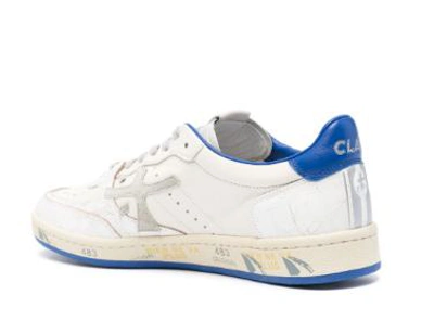 Premiata Clay Low-top Leather Sneakers In Bianco
