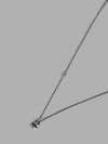 Werkstatt:münchen Werkstatt Munchen Silver Mini Fine Chain Lock Necklace In Silver
