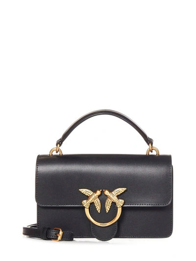 Pinko Classic Love Bag One Light In Black-antique Gold