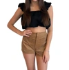 Day + Moon Autumn Lover Shorts In Brown In Brown