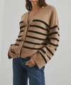 Rails Geneva Stripe Wool Blend Cardigan In Multi