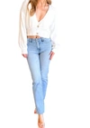 HIDDEN TRACEY HIGH RISE STRAIGHT JEAN IN LIGHT BLUE