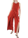 INC WOMENS PANEL BELTED JUMPSUIT