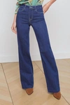 L Agence Clayton High Rise Wide Leg Jeans In Tustin In Multi