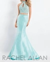 RACHEL ALLAN LONG PROM DRESS IN MINT