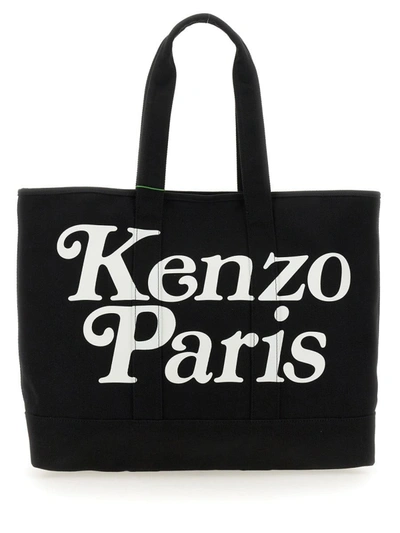 Kenzo Utility Tote Bag Large In Black