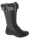 WANDERLUST JASMINE WOMENS FAUX FUR LINED COLD WEATHER MID-CALF BOOTS