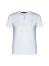 Y/project Logo-plaque Viscose T-shirt In Optic White