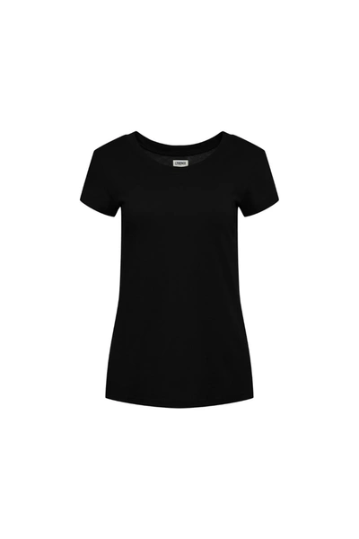 L'agence Ressi Crew Neck T-shirt In Black
