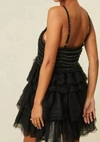 Loveshackfancy Federica Mini Dress In Black In Black