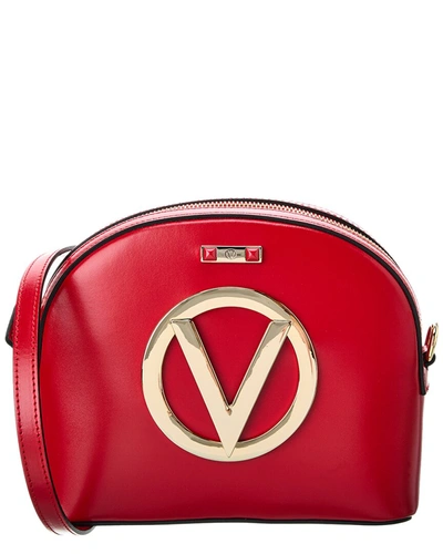 Valentino By Mario Valentino Diana Forever Leather Crossbody In Red