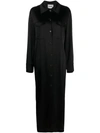 Nanushka Joann Satin Shirtdress In Black