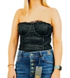 Le Lis Polka-dot Bodysuit In Black In Black