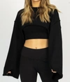 Dessin Studio Layered Tank And Wide Arm Pullover In Black In Black
