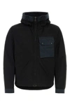 Ten C Hooded Snap Button Jacket In Black