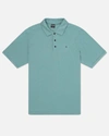 United Legwear Men's H2o-dri Ace Slub Short Sleeve Polo In Artillery