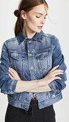 Ag Robyn Dark Wash Denim Jacket In 10 Years Mnetic Blue