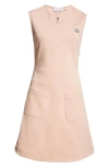 Moncler Mini Shift Dress In Pink