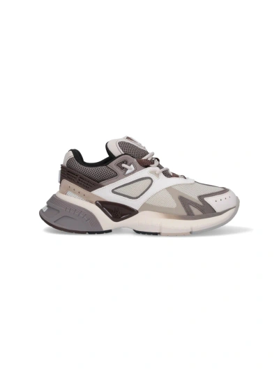 Amiri Runner Mesh Chunky Leather Suede Sneakers In Brown