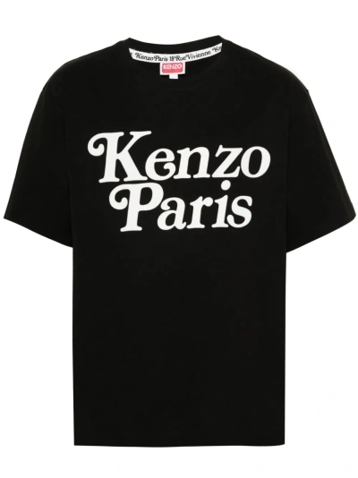 Kenzo X Verdy Logo-print Cotton T-shirt In Black  