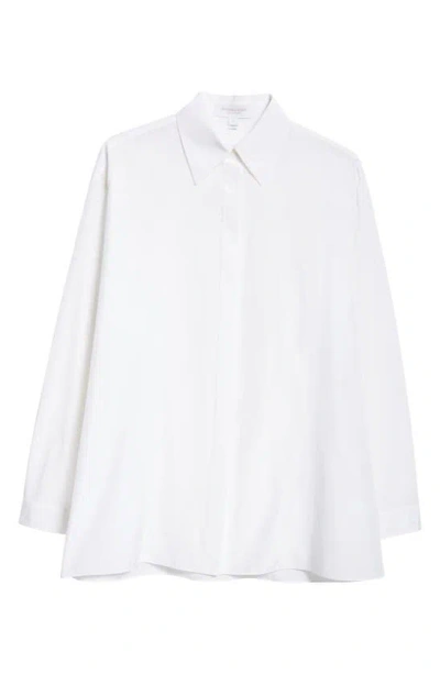 Michael Kors Silk Georgette Shirt In Optic Whit