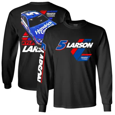 Hendrick Motorsports Team Collection Men's  Black Kyle Larson Car Long Sleeve T-shirt
