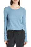 Atm Anthony Thomas Melillo Destroyed Wash Cotton Tee In French Blue
