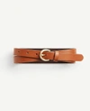 Ann Taylor Leather Trouser Belt In Rich Cognac
