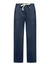 's Max Mara Cotton Poplin Wide-leg Pants In Blue