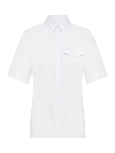 Sportmax Buttoned Short-sleeved Shirt In White