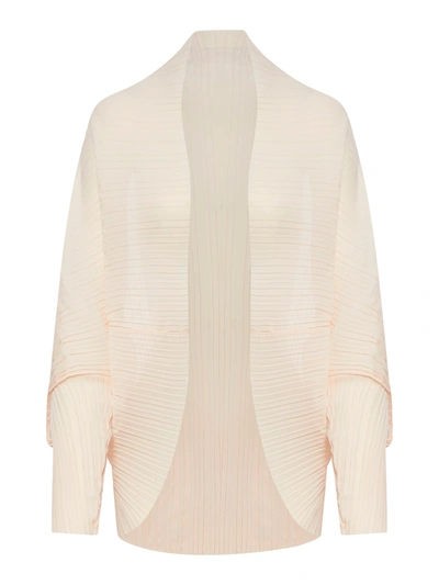 Max Mara Floc Cape Poncho In Pink & Purple